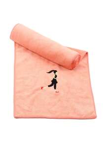 超柔软超细纤维健身毛巾，运动健身吸汗毛巾，超柔软吸水，10 英寸 X 43.3 英寸（25 X 110 厘米） - 彩色 - 查看 12