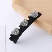 1/2/3 Stück modische luxuriöse Strass-Seitenklemmen, mehrschichtige Cut Out strukturierte Prinzessin Alligator Haarspange, Haarzubehör, Haarstyling-Tools, Schönheitszubehör, Locken Haarzubehör