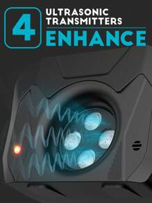 New Automatic Ultrasonic Anti-Barking Device, Dog Trainer, Anti-Bark, Training, Ultrasonic Sound And 3-Level Operation, IP45 Waterproof, Can Be Hung On Trees, Anywhere In The House, Outdoor - Multicolor - View 6