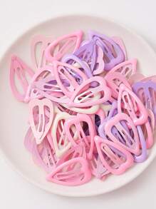100 piezas/50 piezas/20 piezas/10 piezas/4 piezas Pinzas para el cabello de metal con estilo para niña en variados colores de moda y alegría, adecuadas para la vida diaria, el peinado recogido, la decoración, regalo ideal de vacaciones en las cuatro estaciones, de colores aleatorios