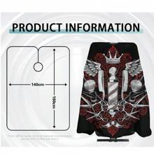 理发师黑色理发围裙理发披肩美发长袍美发外套理发店沙龙配件、返校、旅行度假必需品、女士发饰