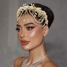 1 chiếc vương miện cô dâu thời trang trang trí bằng pha lê - Nhiều màu - Xem 8