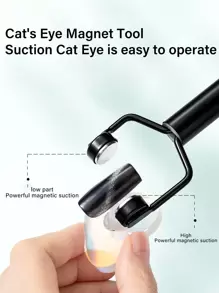 2025 6-In-1 Pentagram Magnetic Cat Eye Gel Tool | Salon-Grade Adjustable Poles For Holographic/Glitter/Gradient Effects (Hypoallergenic Titanium Core)