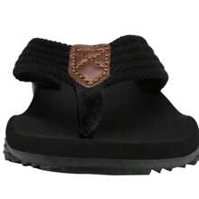 Men Flip Flop Sandals Comfortable Flip Flops Men Summer Beach Pool Shower Shoes - Black - View 8