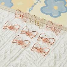 10PCS/24PCS/50PCS Butterfly Paper Clips, Fixed Book Paper Clips, Creative Design, Minimalist Learning Gifts, Stationery, Multiple Options Suitable For Organizing Office Stationery And Daily Office Decoration Paper, Mother's Day Gifts, And Perfect Holiday Gifts,Back To School,School Supplies
