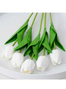 2 chiếc/1 chiếc Bình hoa PP này, lấy cảm hứng từ thẩm mỹ Bắc Âu, đi kèm hoa tulip nhân tạo được chế tác từ vật liệu PU (Polyurethane). - Nhiều màu - Xem 10