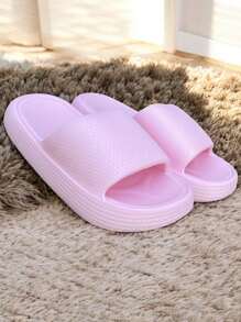 Sandalias Slide para mujer, sandalias gruesas y de buena calidad para mujeres, sandalias de suela ancho - Rosa Pálido - Ver 6