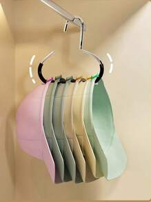 1/3 Pieces Multi-Functional Manganese Steel Round Hook Hat Organizer Student Dormitory Closet Duck Tongue Hook - Great For Hats, Ties, Scarves And Bags |Strong Load Bearing, Non-Deforming |Ideal For Home And Mall Use, Storage, Accessories Easter Hats Organization And Storage Home Bathroom Decor