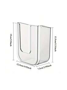 1 件装湿巾收纳盒，壁挂式面巾架，纸质收纳盒，适用于客厅、厨房、浴室和卫生间