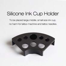 Plastic Fan-Shaped Tattoo Ink Cup Holder - Multicolor - View 1