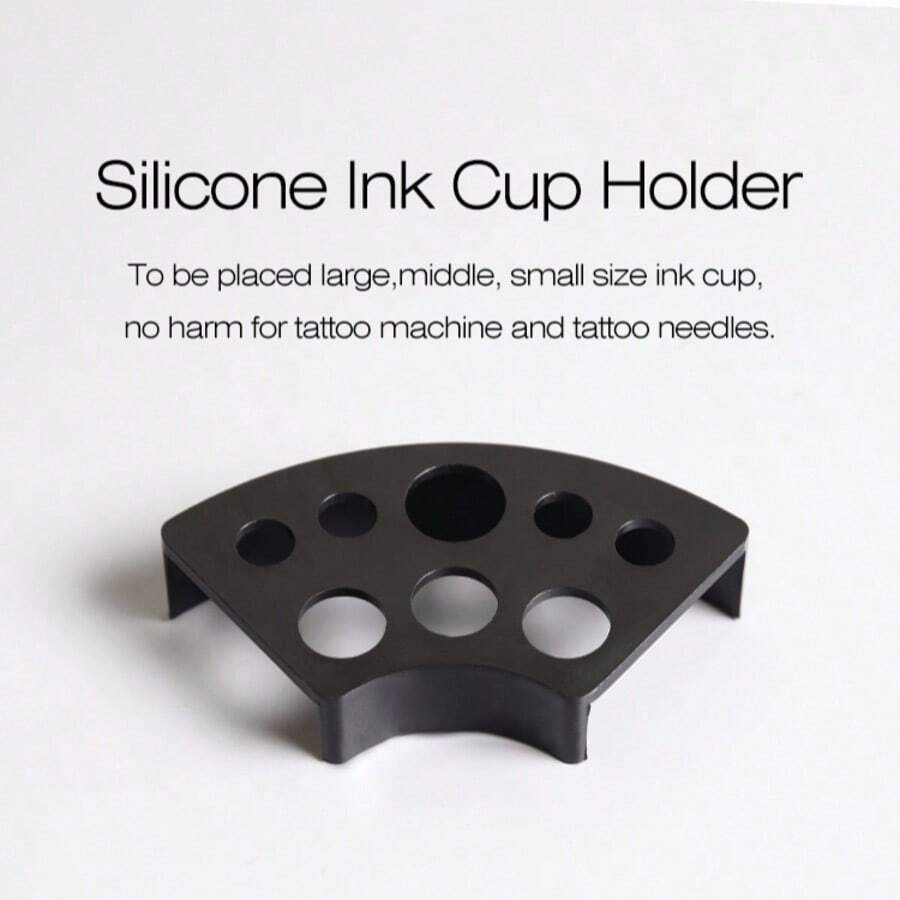Plastic Fan-Shaped Tattoo Ink Cup Holder - Multicolor - View 1
