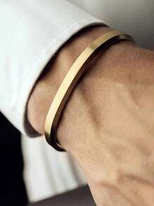Elegantes minimalistisches Edelstahl-Armband für Herren, modisches, vielseitiges Accessoire, Luxusschmuck, der zu allen Outfits passt, abriebfest und verformungsresistent, perfektes Geschenk zum Valentinstag oder Vatertag