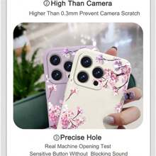 Ốp lưng silicon lỏng họa tiết hoa rơi tương thích với iPhone 16e 16 15 Pro Max 14 Plus 13 Mini 12 Pro 11 X XS XR XS Max 7 8 Plus SE2 SE3, tương thích với Samsung, Galaxy, , Redmi Note, Poco F7 M7 X7 F6 M6 X6 F5 M5 X5 F4 M4 X4 F3 M3 X3 NFC GT Pro, Hua Wei P40 Lite P30 Pro P20, tương thích với Honor 20 Lite 10 P Smart 2019, chống rơi, chống nước, chống sốc, chống trầy xước. Phiên bản quốc tế, không phải phiên bản nội địa. - trắng - Xem 10