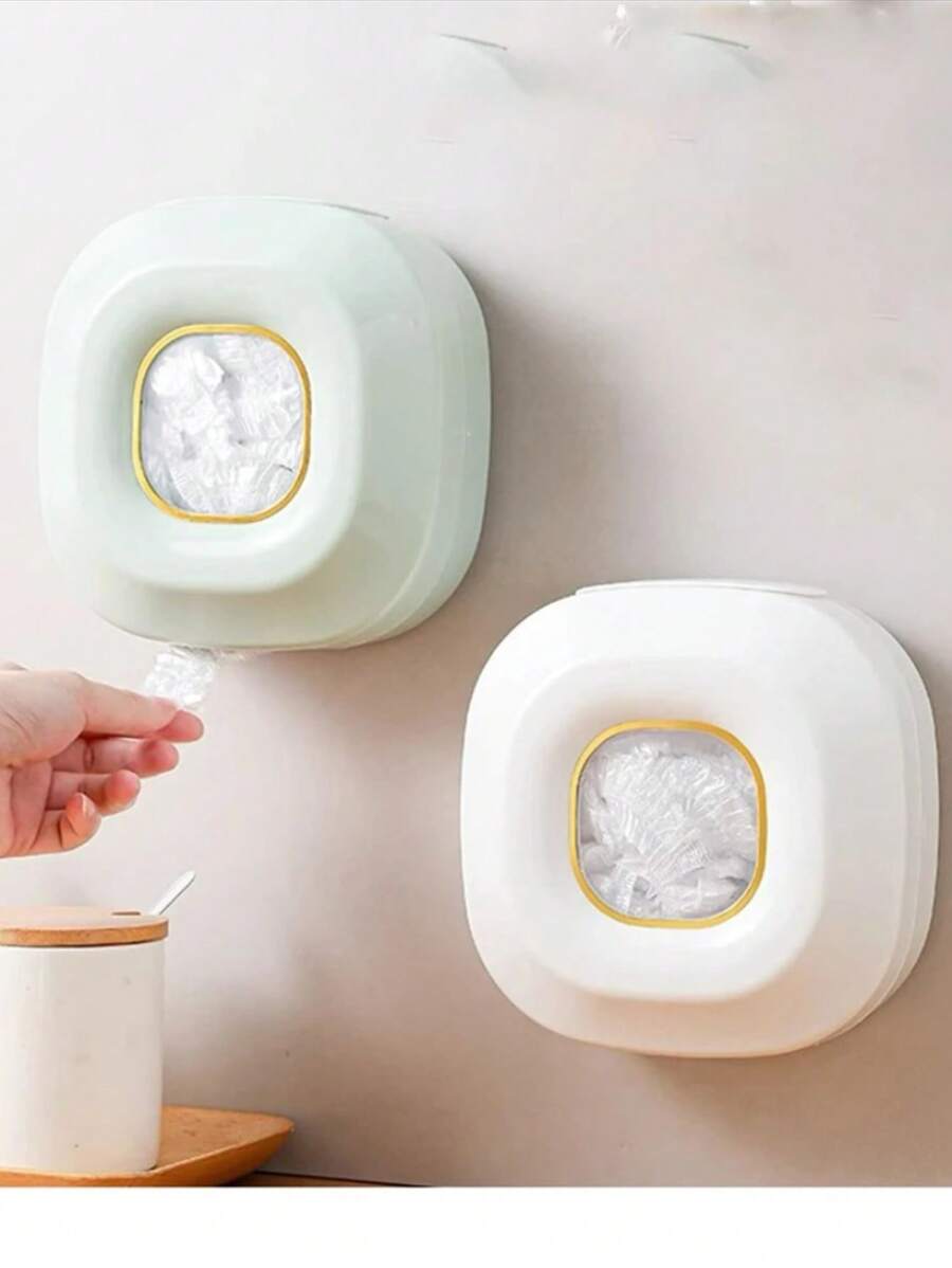 1 件/壁挂式保鲜膜分配器无需钻孔一次性食品保鲜膜收纳盒防尘盒家居装饰圣诞礼物家居礼品房间装饰