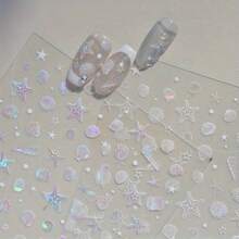 5D Nail Sticker Nail Sticker Shell 5D Manicure Stick Thin Transparent Back Glue Nail Stick Nail Accessories Nebula Jellyfish Thin Nail Decals With Adhesive Day Nails With Dreamy Tulip Nail Ornaments Nail Art Shell Slices, Colorful Asymmetrical 5D Nail Abalone Slices Nail Art Shell Stones Nail Sequins 5D Nail Charms Asymmetrical Seashell Slices Gel Flake Nail Supplies Mermaid Nail Sequins Decorations For Nail Design, Resin Mold Filling