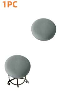 1/4/6pcs Water-Resistant Round Bar Stool Covers, Stool Seat Slipcovers Round, Stool Covers Round 4 Packs Bar Stool Covers Watedrproof PU Stool Slipcover With Elastic Stool Cushion Round Bar Stool Seat Covers For Bar Round Chair,Resistant Removable Cushion Covers