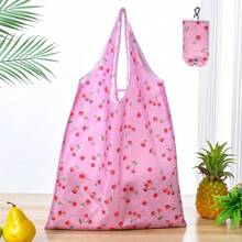 Borsa della spesa riutilizzabile, compatta e pieghevole, leggera e resistente, lavabile e pieghevole, design geometrico classico, borsa regalo con fascia elastica e borsa per riporre