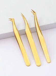 Eyelash Extension Tweezers Makeup Stainless Steel Eyelash 3D Accurate Clip - Multicolor - View 13
