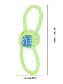 1Pc Dog Chew Toys With Knotted Rope - Promote Dental Health, Exercise & Bonding For Small & Medium Breed Dogs, Puppy Teething, Biting & Interactive Pet Toys, Self-Playing & Boredom Relief Woven Rope Toys, Puppy Keep, Dog Toys, Puppy Game, Dog Things, Puppy Keep Toys