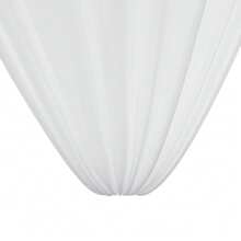 Rainaut [30FT Soft Wedding Ceiling Drapes] 6 Panels Wedding Ceiling Drapes, 5FT X 30FT Draping Fabric Chiffon Curtain, 100D Soft Wedding Arch Ceiling Draping Fabric Sheer, Backdrop Curtains For Party Ceremony Stage Decorations (White) Nice Holiday Gift (US Stock) Faster Delivery