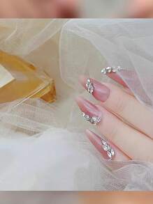 50/100/200 viên đá Zirconia sáng bóng (Dùng cho móng tay - Đá trang trí móng tay màu bạc, đá Rhinestone 3D đáy phẳng 1.5-3mm, đá Rhinestone 3D mini đáy nhọn, đá Rhinestone trang trí móng tay cho nữ) - trắng - Xem 7