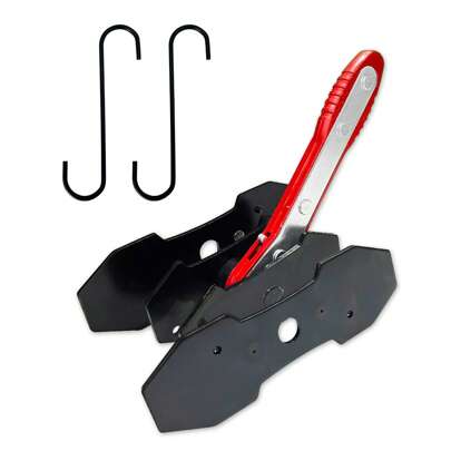 Brake Caliper Compression Tool,Caliper Piston Compressor Tool With Extra 2PCS Large Plates 1.57"-2.95" For 1,2,4,6 Piston Disc Brake Pad Spreader,Automotive Tools With 2 Caliper Hangers,Red