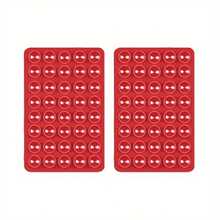 2pcs Solid Color 40pcs Double-Sided Silicone Suction Cup Phone Silicone Suction Cup Double-Sided Strong Silicone Suction Cup - Multicolor - View 16