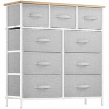 9 Drawer Dresser For Bedroom, Fabric Tall Dressers & Chests Of Drawers, Organizer Unit Storage Tower For Bedroom, Living Room, Hallway, Closet, Girls, Bedroom Furniture,Dresser For Storage,Storage Bin Cabinet, Storage Shelf - Black - View 10