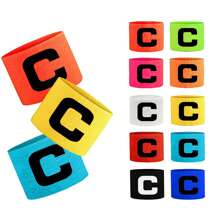 A Football Captain Armband With Elastic Wrap For Adjustment, 6 Packs Of Letter C Armbands, For Game Training - Helps Accurately Identify The Captain's Position In Team Sports - Multicolor - View 2