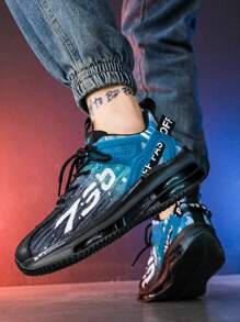 (Size Runs Small, Suggest Ordering One Size Up) Men's Casual Sports Shoes, Comfortable Lining, Suitable For All Seasons, Mesh Breathable Non-Slip Shock-Absorbing Sneakers, Casual Street Style Low-Top Shoes, Colo Sneakers