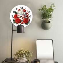 Wedding Mug And Rose, Vintage Wall Clock, Modern Minimalist Decor, Home Decor And Accessories, Gift For Teacher