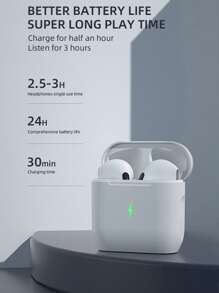 New Senyang True Wireless In-Ear Music Headset Sports Mini Bluetooth Earbuds TWS HIFI Dolby Bass 9D Stereo HD Calling Earphones For Android For Cellphone Games Earpieces Smart Headphones For Valentine's Day Gift - T10 - View 3
