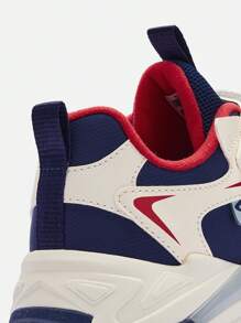 Balabala 男童和女童防滑跑鞋 2024 年春秋季儿童运动鞋 - 藍白色 - 查看 10