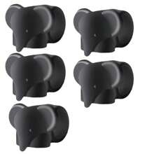 Set de 5 protectores de pared adhesivos, amortiguadores de puerta de silicona, protectores de manija de puerta sin taladro