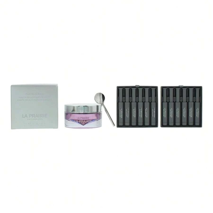La Prairie Platinum Rare Haute-Rejuvenation 2 Piece Gift Set: Overnight Mask 20ml, Serum 12 X 0.7ml - Clear - View 1