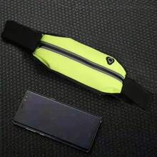 Pochete refletiva para corrida para homens e mulheres - Pochete ajustável à prova d'água com bolso para celular - Ótima para corrida ao ar livre e ciclismo