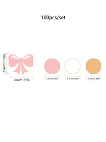 100 sztuk różowego konfetti w kształcie kokardy na przyjęcia urodzinowe, wesela i baby shower – dekoracje stołu na imprezę w domu w kolorze różowym