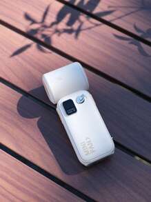 Digital Display 100 Speed Handheld High-Speed Fan USB Charging Portable Folding Fan Desktop Mini Fan - Multicolor - View 9