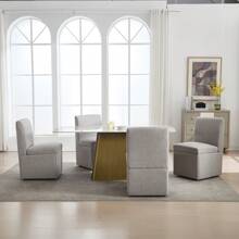 Esstisch und Stuhl Set, gepolsterte Esszimmerstühle 2 Stück drehbare Esszimmerstühle, Küchenrolle/Lagerung shu modern ï¿½white offizielle Halle ohne Unterstützung Stoffstühle, Lagerung Lagerung gepolsterte Esszimmerstühle