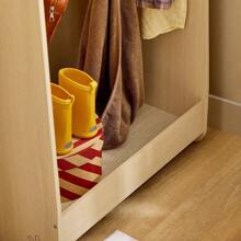 SoBuy Children's Clothes Rack Wardrobe For Children Small Cabinet Furniture For Children's Room Natural WDH Approx. 71x110x40cm KMB102-N