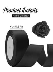 1/2/4 Cuộn Ruy băng satin 4cm tự làm Ruy băng thủ công dùng để làm bó hoa, gói quà, đồ thủ công, làm nơ, trang trí tiệc cưới, ngày của mẹ, tiệc sinh nhật (25 yard/cuộn) - Nhiều màu - Xem 13