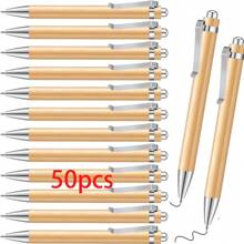 50支/10支/1支装可定制圆珠笔，适合作为婚礼回礼、日常办公用品、学生、教师礼物、送给朋友、家人、父母、同事、孩子的节日礼物、装饰品、定制款、送给家人、朋友、孩子、学生、员工、客户的礼物、商务/工作/办公用品、返校季用品、装饰品、卡通图案、定制款、书写流畅、新工作、办公用品。