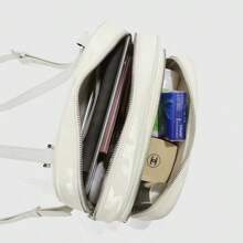 Backpack, Shiny Korean Version Minimalist Style Bag