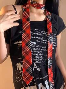 1pc Plaid/Striped Slim Skinny Tie, Suitable For Casual Street Wear, With Varied Patterns For Dress For Christmas Decor - Multicolor - View 8