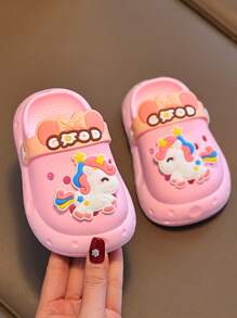 Toddler Breathable Sandals For 1-3 Years Old, Boys Girls Cute Anti-Slip Indoor Slippers, Soft Sole