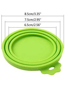 Customized Dog And Cat Food Can Universal Three In One Sealing Lid, Pet Food Moisture-Proof And Anti-Corrosion Silicone Preservation Lid, Pet Can Lid