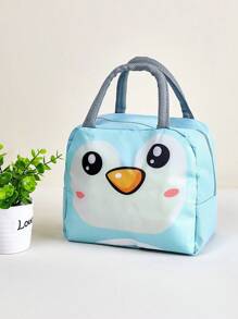 1pc Mom Bag Baby Food Bag, Parent-Child Picnic Lunchbox Storage Bag, Small Cartoon Handbag, Travel Lunch Tote, Portable Insulated Lunch Bag (Style & Color Random)