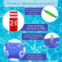 Swimming Pool Floating Game Set - Inflatable Cross Ring Throwing Game Suitable For Adult Swimming Pool Water Games - Multicolor - View 3