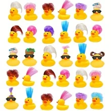 10/20 Pcs Yellow Mini Rubber Duck Bath Toys, Cute & Fun Bathtub Toys, Great Gift For Boys And Girls
