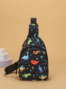 卡通恐龙胸包/斜挎包/零钱包。时尚斜挎包，可爱卡通休闲户外胸包。
